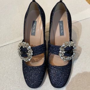 Celine Block Heel shoe SJP Sara Jessica Parker 37